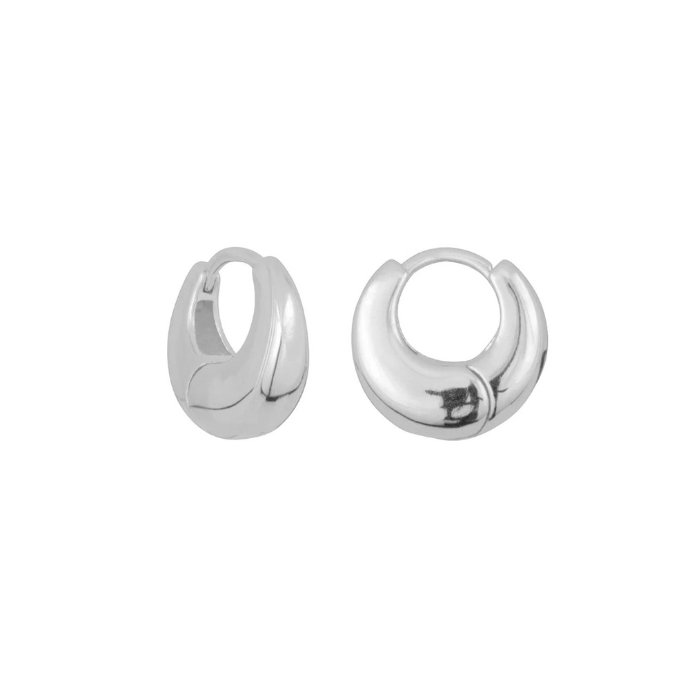 FYB Sterling Silver Hoop Earrings NWT